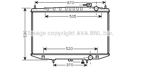 AVA QUALITY COOLING Радиатор, охлаждение двигателя DN2308